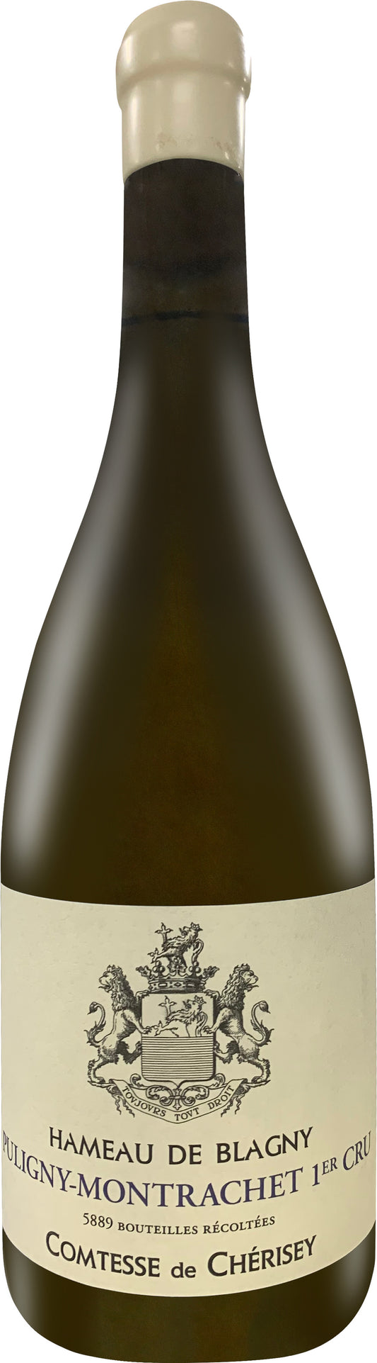 Domaine Comtesse de Cherisey Puligny-Montrachet Hameau de Blagny Premier Cru 2021  Front Bottle Shot