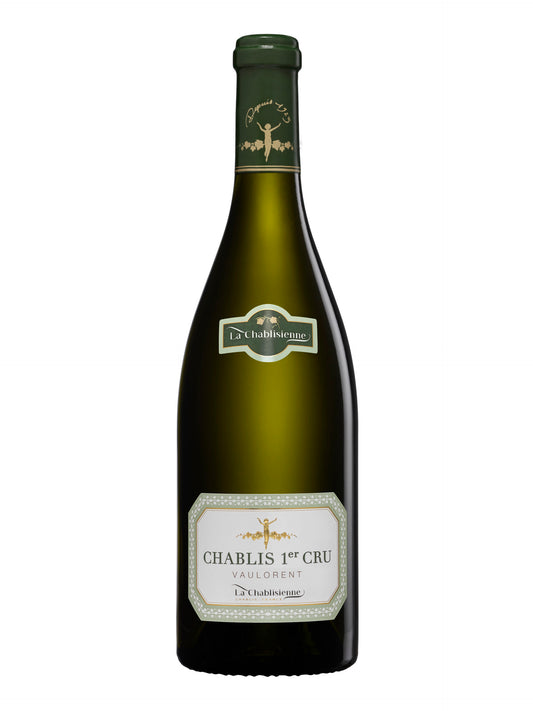 La Chablisienne Chablis Vaulorent Premier Cru 2021  Front Bottle Shot