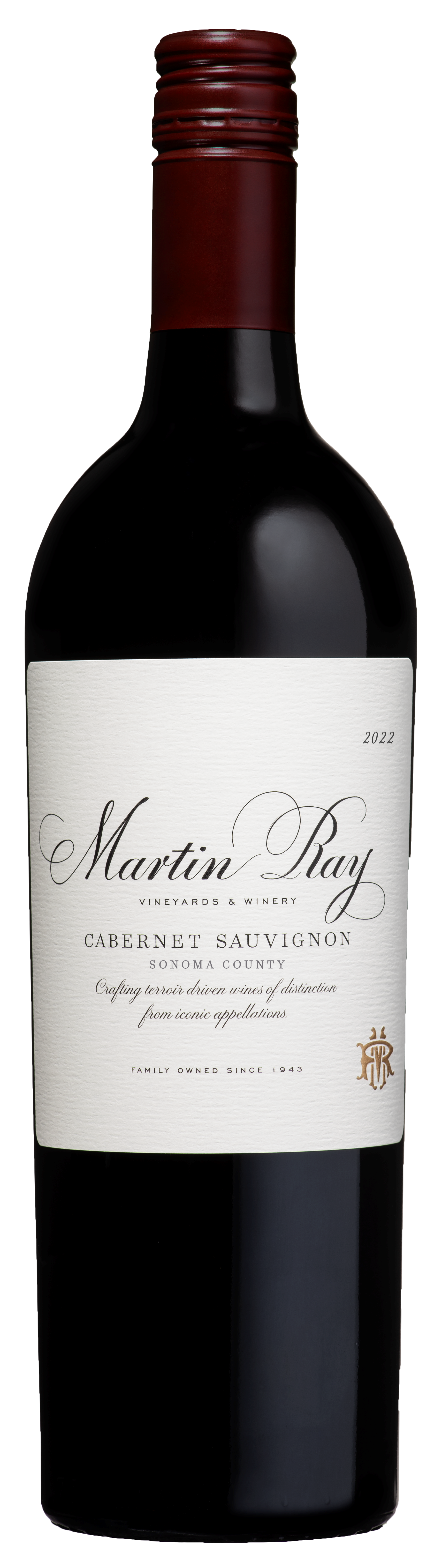 Martin Ray Sonoma County Cabernet Sauvignon 2022  Front Bottle Shot