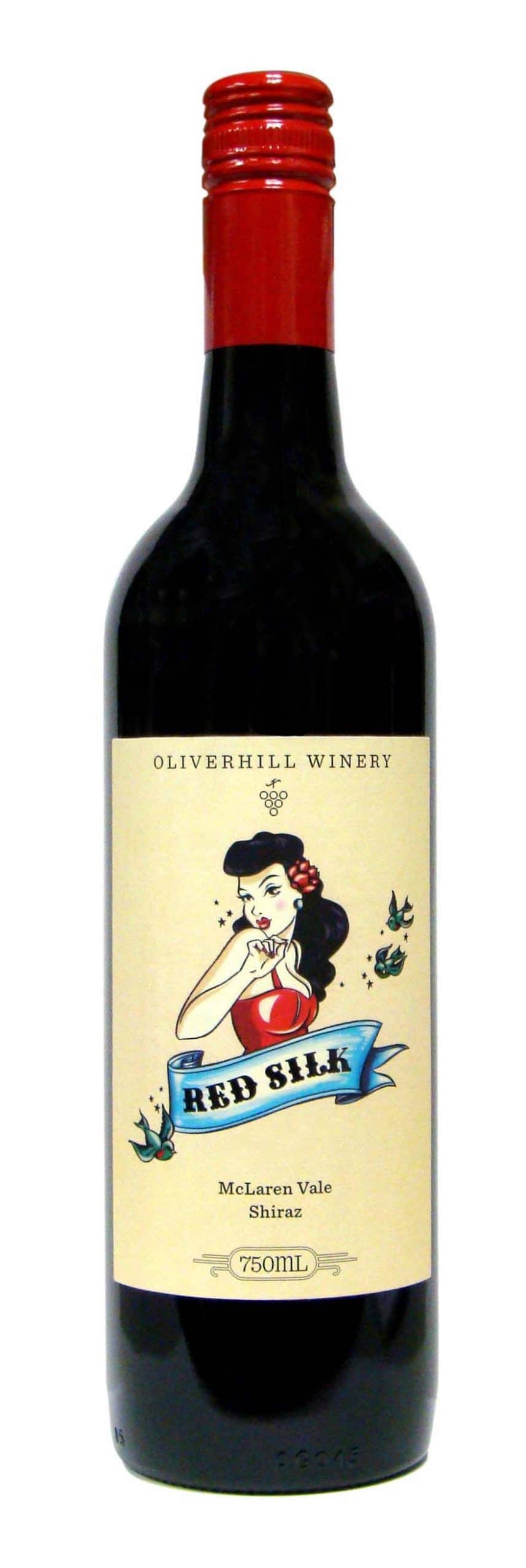 Oliverhill Red Silk Shiraz 2020  Front Bottle Shot