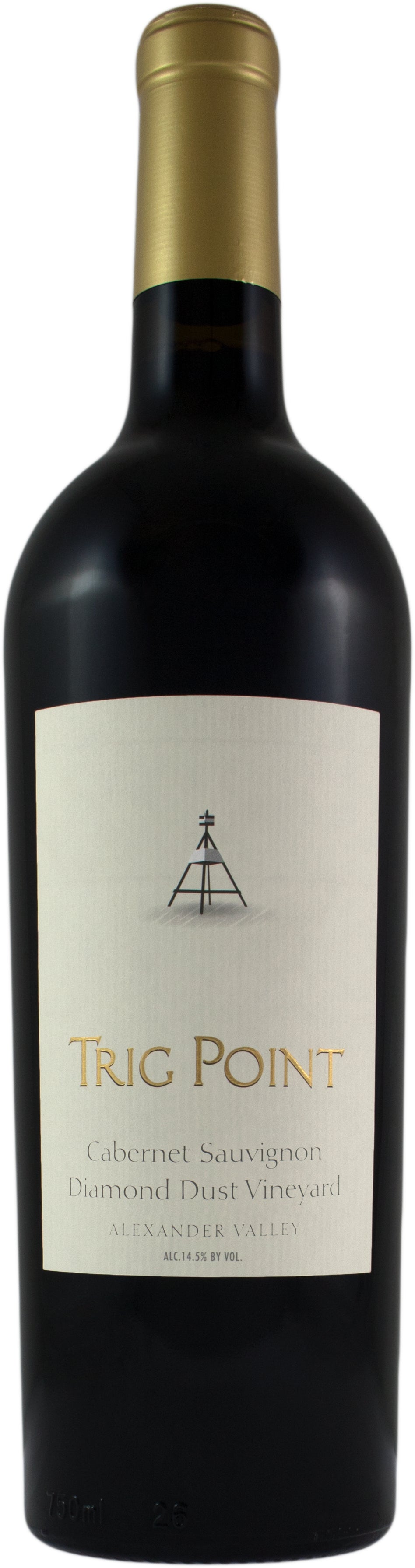 Trig Point Diamond Dust Vineyard Cabernet Sauvignon 2022  Front Bottle Shot