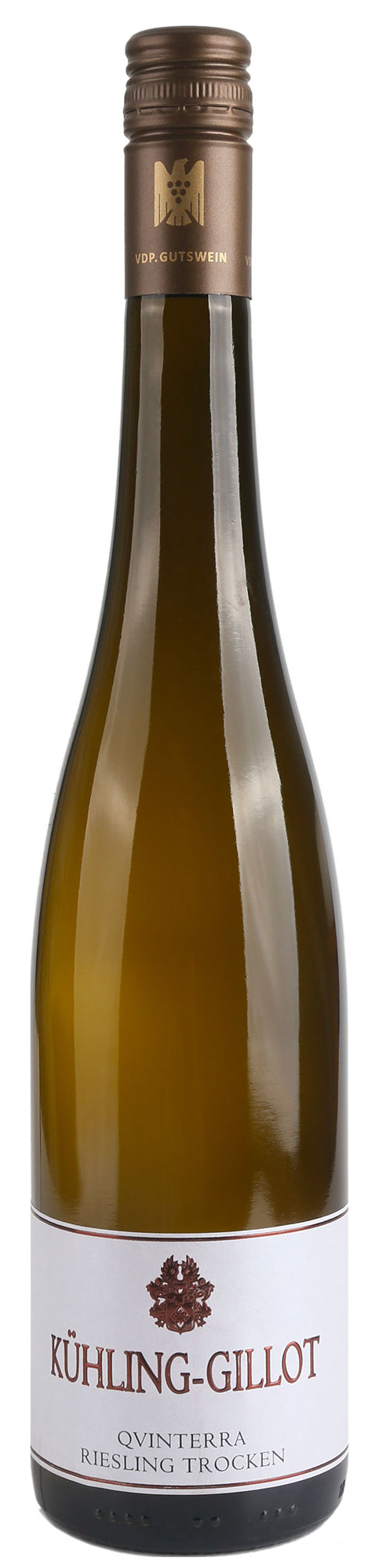 Kuhling-Gillot Qvinterra Riesling Trocken 2022  Front Bottle Shot