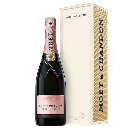Moet & Chandon Rose Imperial Champagne Metal Gift Box 750ml