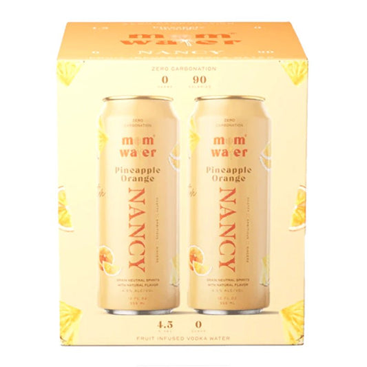 Mom Water Nancy Pineapple Orange Vodka Cocktail 4/355ml