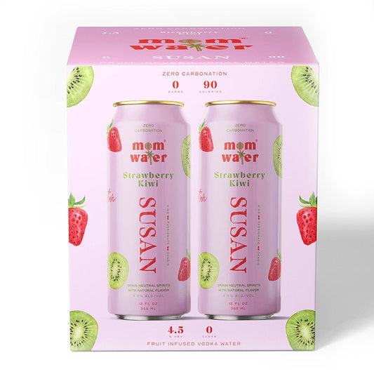 Mom Water Susan Strawberry Kiwi Vodka Cocktail 4/355ml