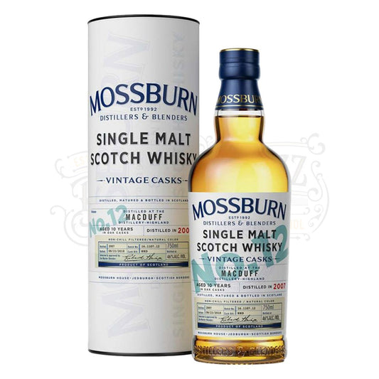 Mossburn Single Malt Scotch Macduff Distillery Vintage Casks No. 12 10 Yr