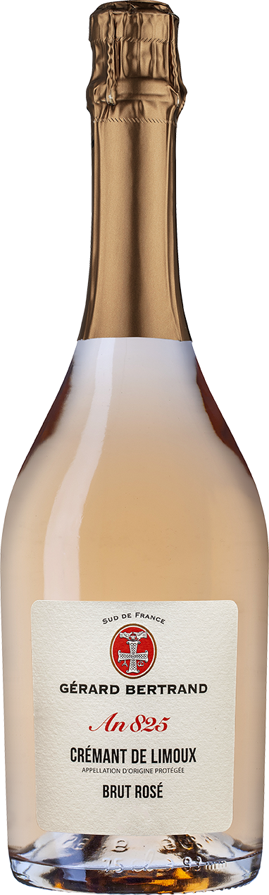 Gerard Bertrand Cremant de Limoux Brut Rose 2021  Front Bottle Shot
