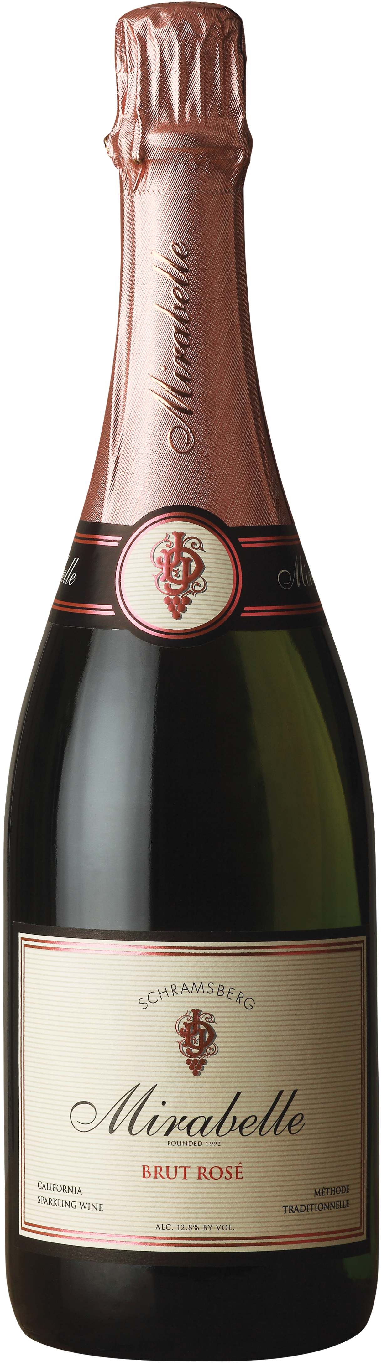 Schramsberg Mirabelle Brut Rose  Front Bottle Shot