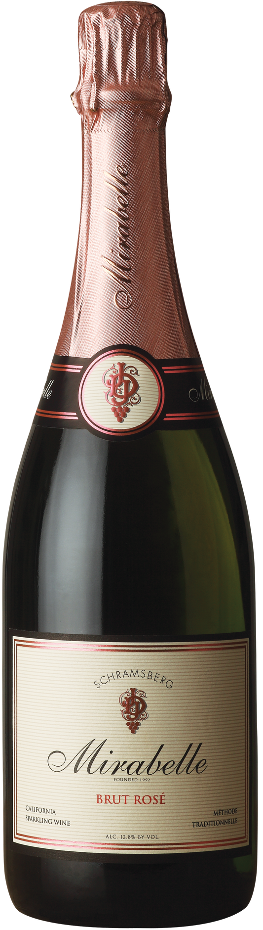 Schramsberg Mirabelle Brut Rose  Front Bottle Shot