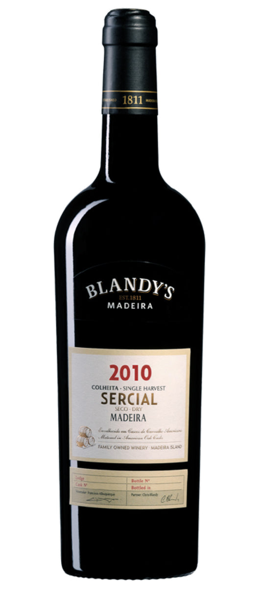 Blandy's Colheita Sercial Single Harvest Madeira 2010  Front Bottle Shot