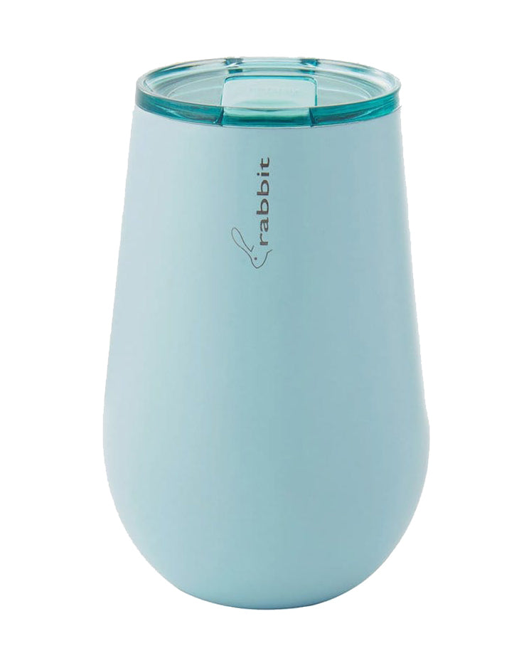 Rabbit Insulated Wine Tumblers in Sky Blue (Set of 2)