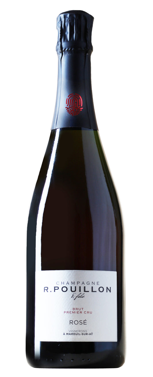 R. Pouillon et Fils Brut Rose Premier Cru  Front Bottle Shot