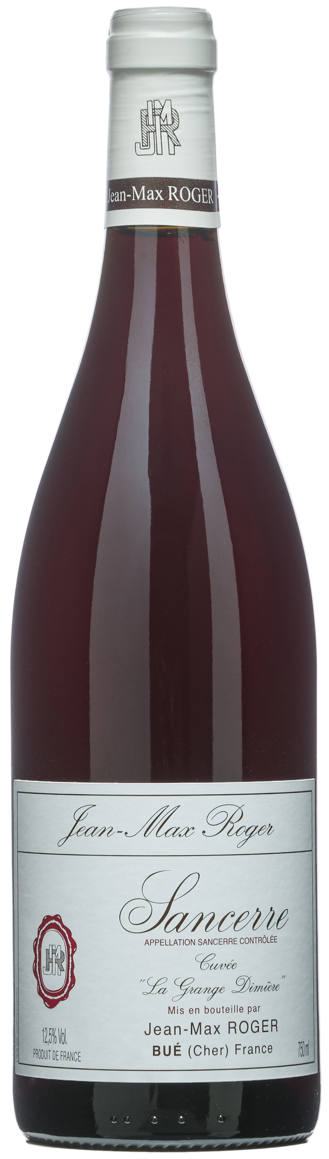 Jean Max Roger Sancerre Rouge 2019  Front Bottle Shot