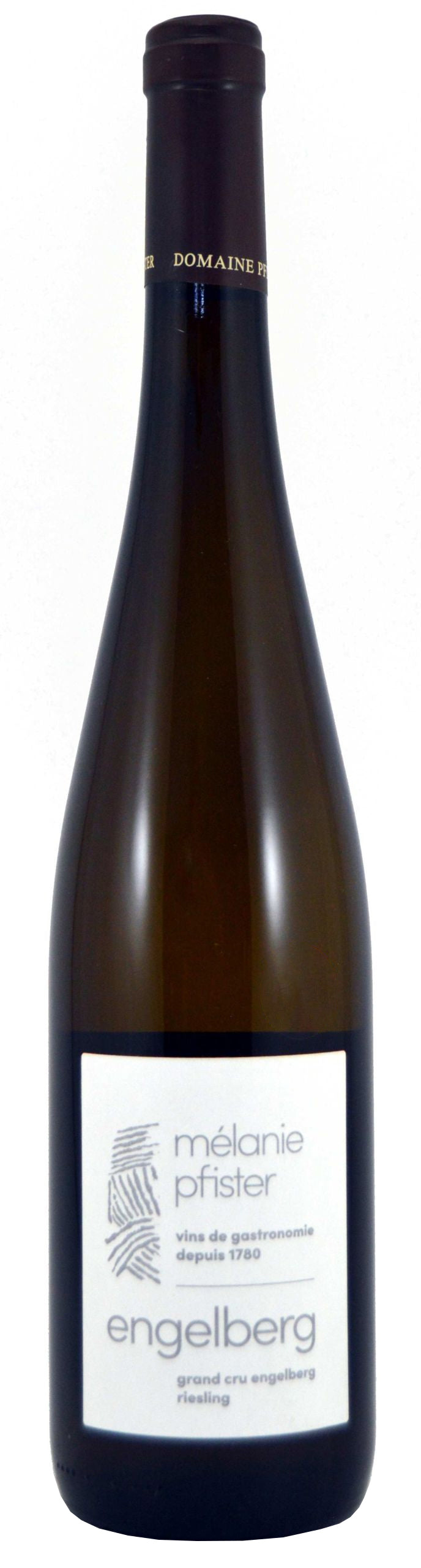 Melanie Pfister Engelberg Riesling Grand Cru 2021  Front Bottle Shot
