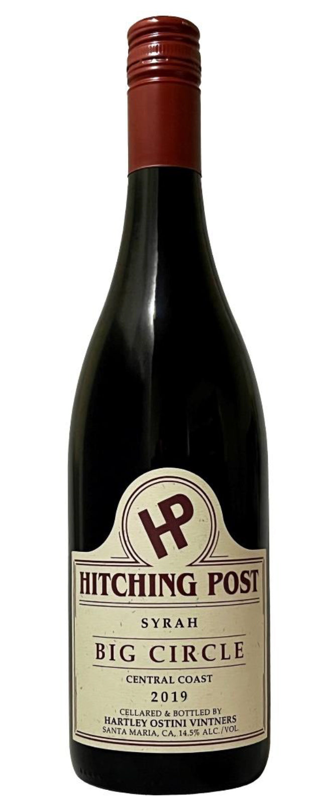 Hitching Post Big Circle Syrah 2020  Front Bottle Shot