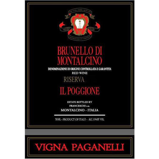 Il Poggione Brunello di Montalcino Riserva Vigna Paganelli (1.5 Liter Magnum) 2019
