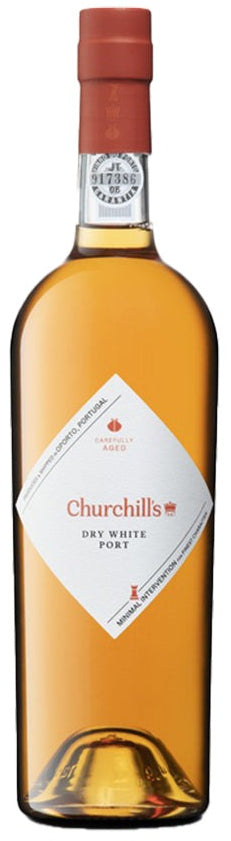 Churchill's Dry White Port  Front Bottle Shot