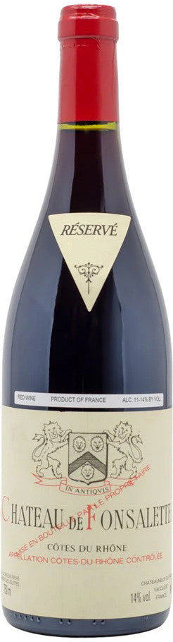Chateau Rayas Fonsalette Cotes du Rhone Reserve 2012  Front Bottle Shot