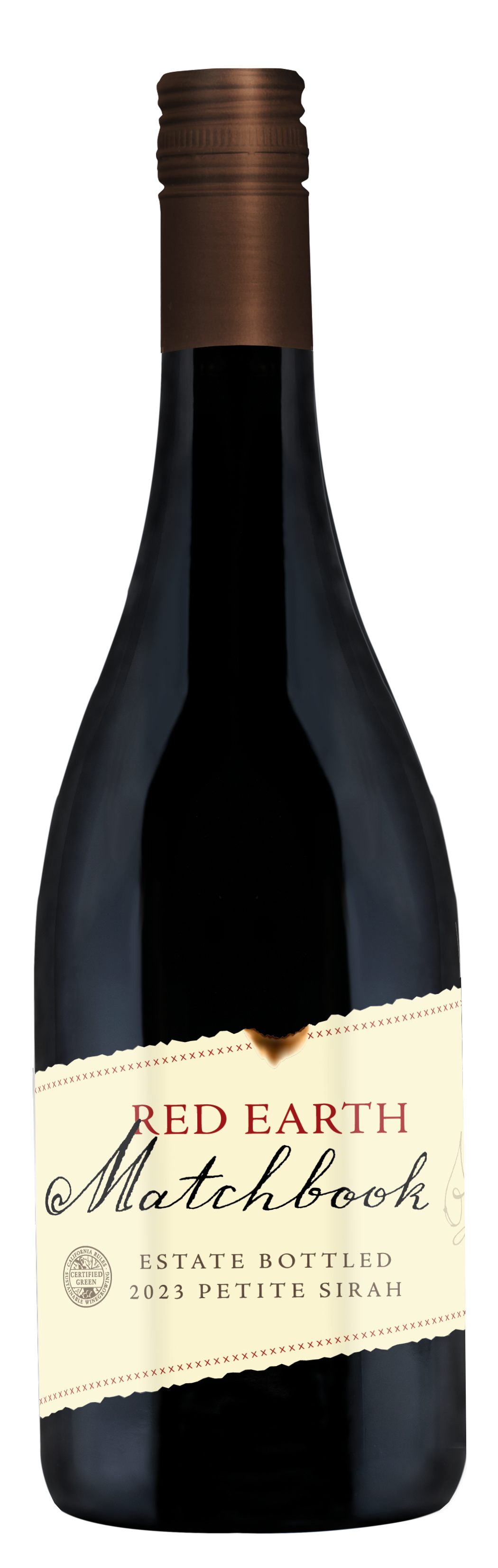Matchbook Petite Sirah 2023  Front Bottle Shot