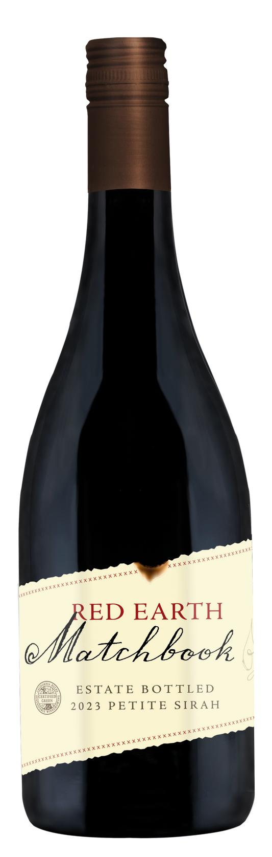 Matchbook Petite Sirah 2023  Front Bottle Shot