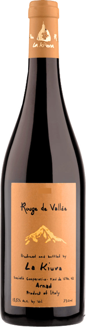 La Kiuva Rouge de Vallee 2022  Front Bottle Shot