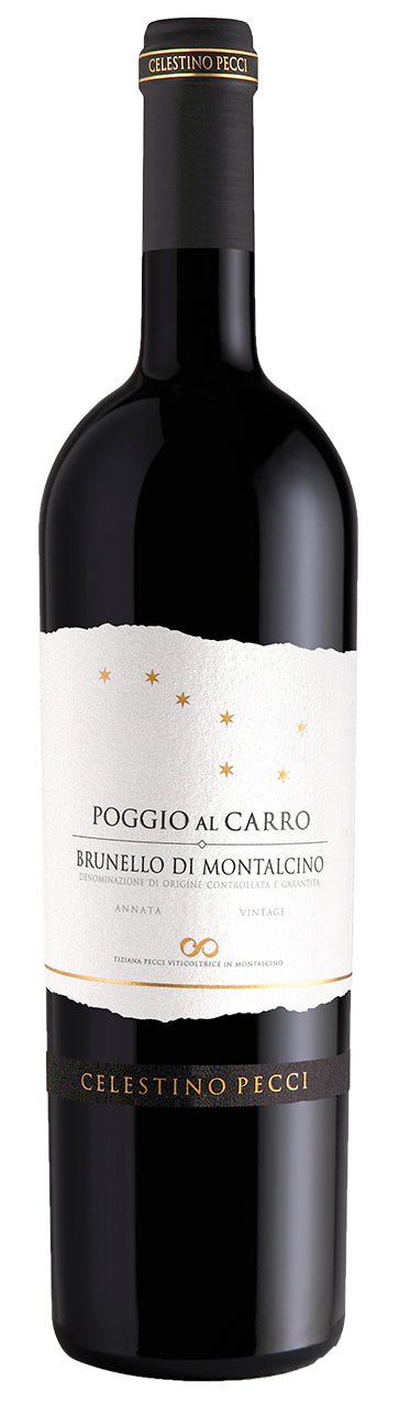 Celestino Pecci Poggio al Carro Brunello di Montalcino 2019  Front Bottle Shot
