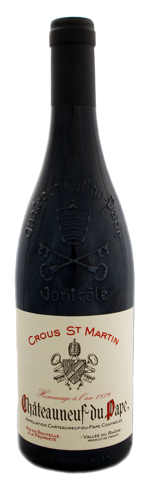 Crous St Martin Chateauneuf-du-Pape 2022  Front Bottle Shot