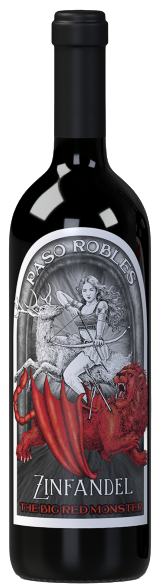 Big Red Monster Zinfandel  Front Bottle Shot