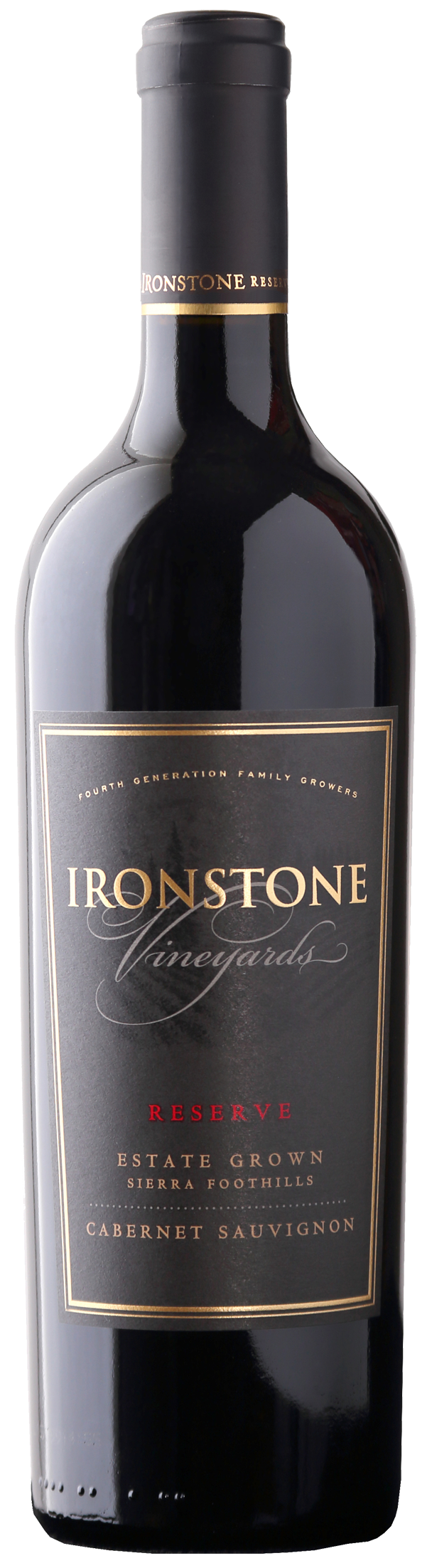 Ironstone Reserve Cabernet Sauvignon 2021  Front Bottle Shot