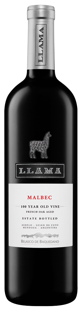 Belasco de Baquedano Llama Old Vine Malbec 2022  Front Bottle Shot