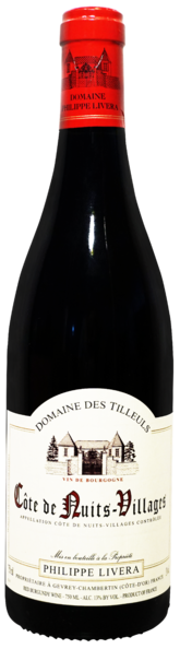Philippe Livera Cote de Nuits Villages 2020  Front Bottle Shot