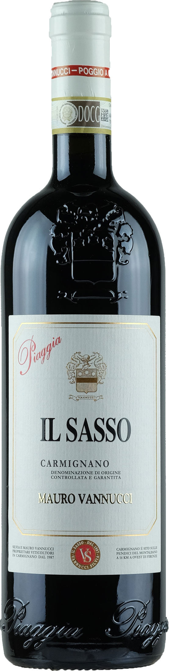 Piaggia Il Sasso Carmignano 2022  Front Bottle Shot