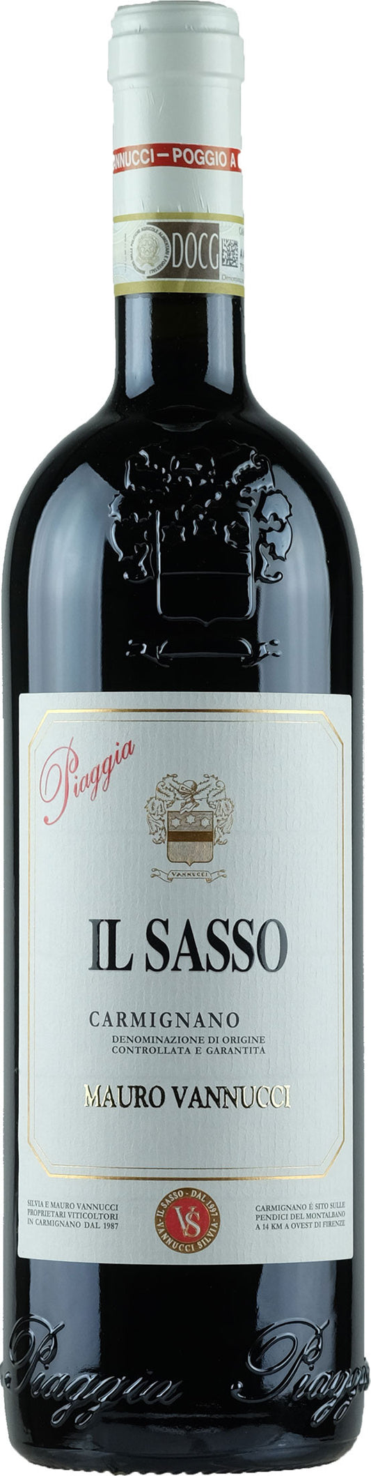 Piaggia Il Sasso Carmignano 2022  Front Bottle Shot