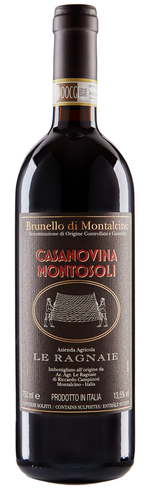 Le Ragnaie Casanovina Montosoli Brunello di Montalcino 2017  Front Bottle Shot