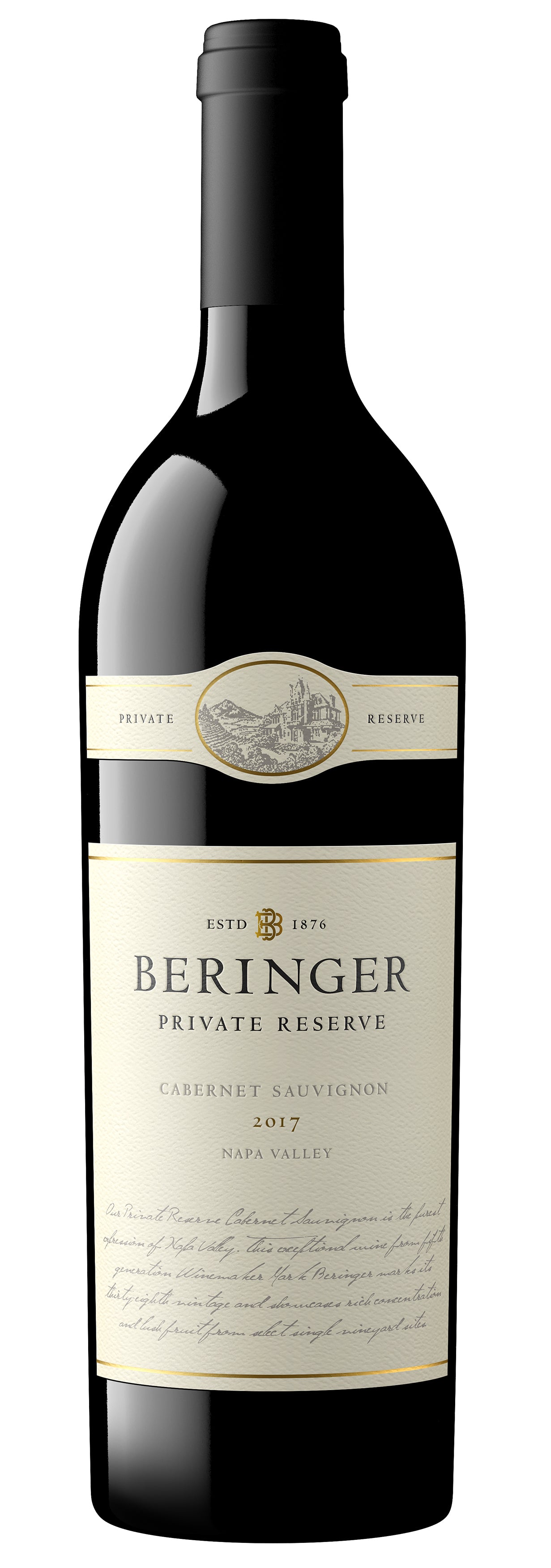 Beringer Private Reserve Cabernet Sauvignon 2017  Front Bottle Shot