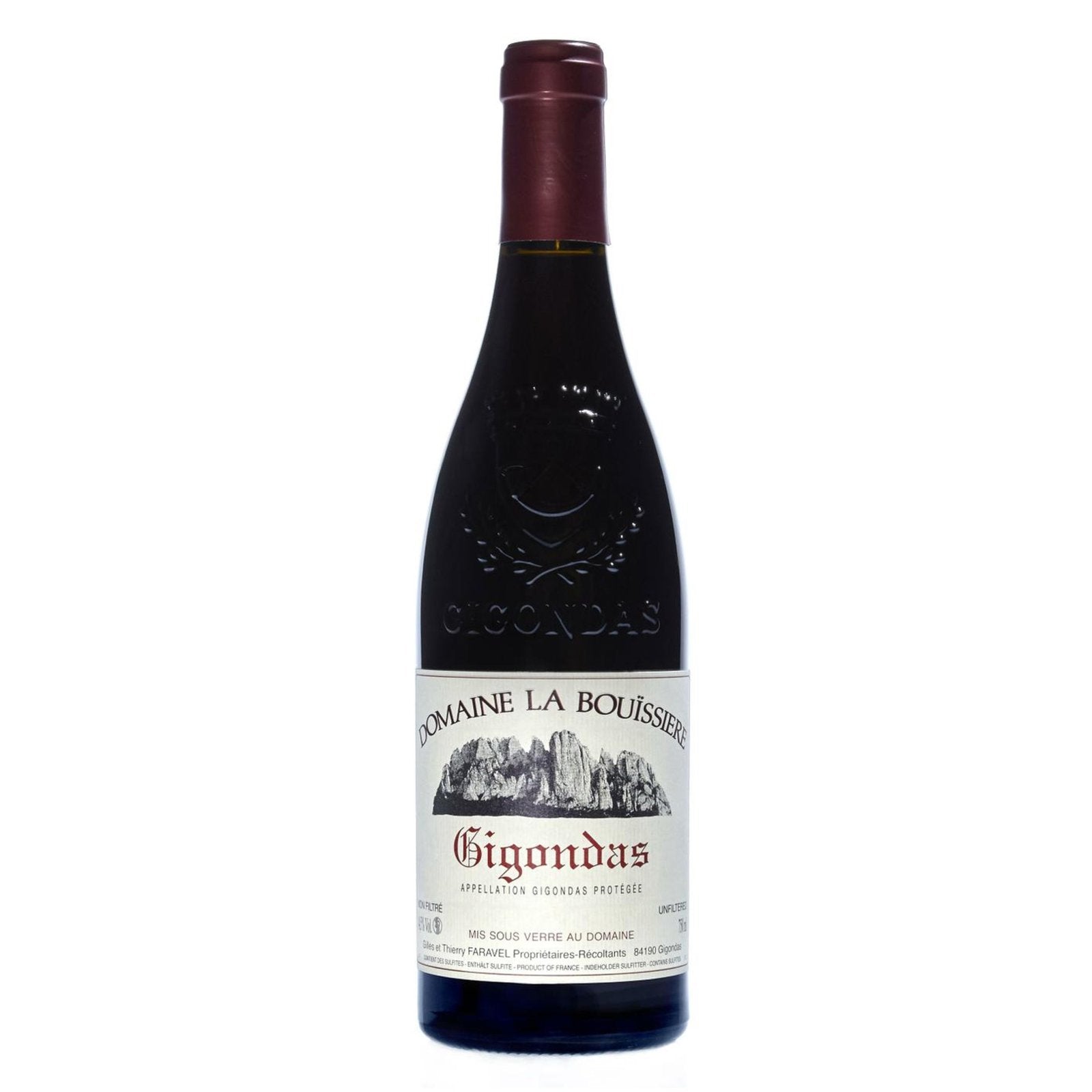 Domaine La Bouissiere Gigondas 2021  Front Bottle Shot