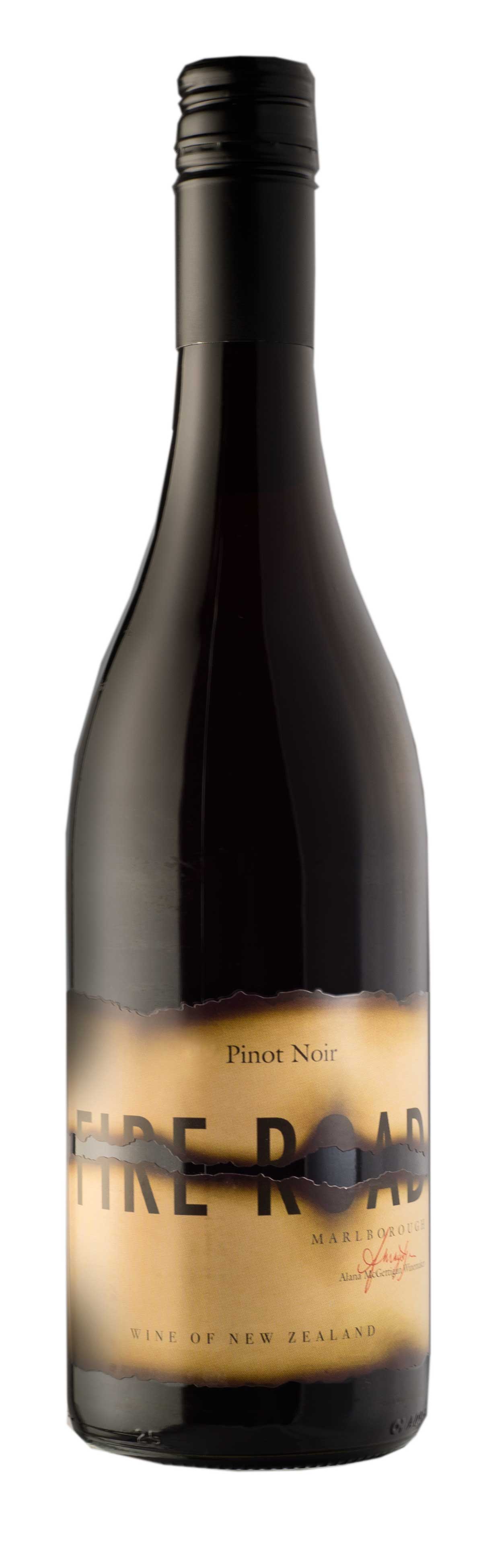 Fire Road Pinot Noir 2018  Front Bottle Shot