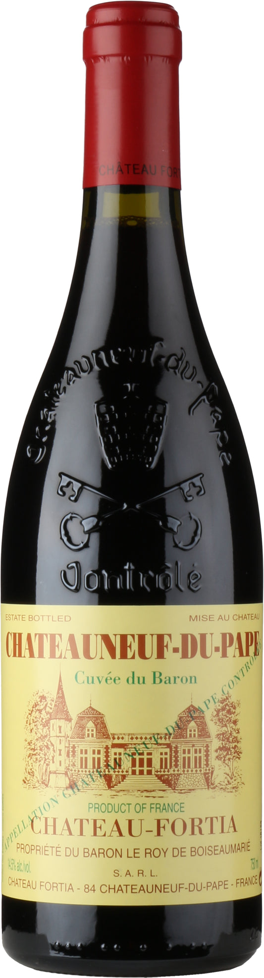Chateau Fortia Cuvee du Baron Chateauneuf-du-Pape 2020  Front Bottle Shot
