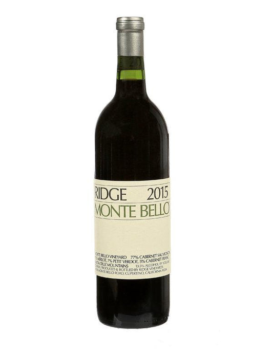 Ridge Monte Bello 2015  Front Bottle Shot