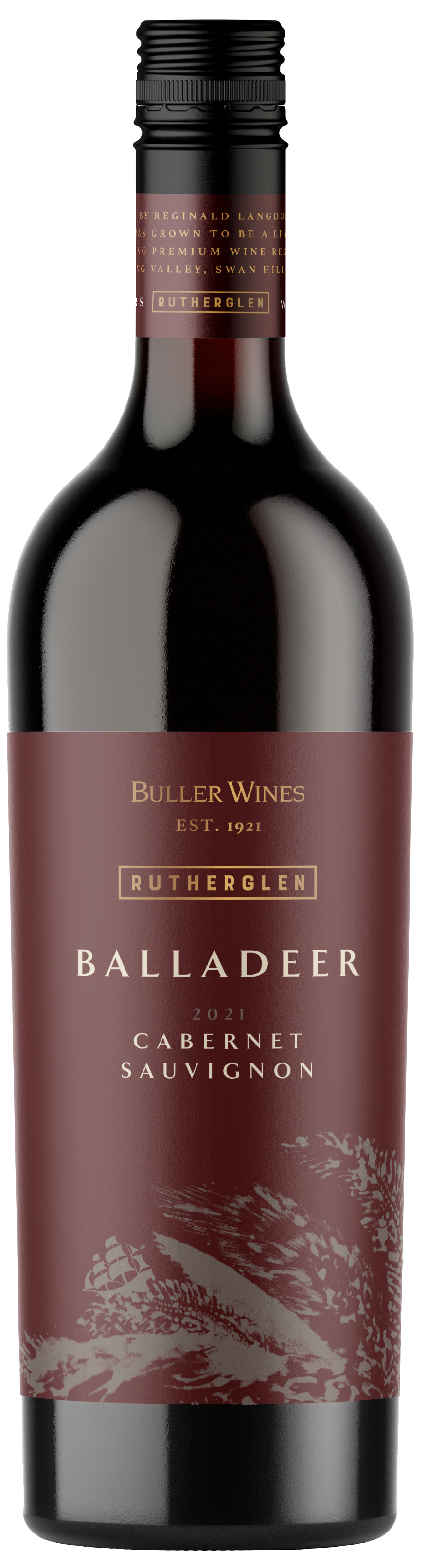 Balladeer Cabernet Sauvignon 2021  Front Bottle Shot