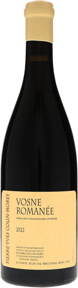 Pierre-Yves Colin-Morey Vosne-Romanee 2022  Front Bottle Shot