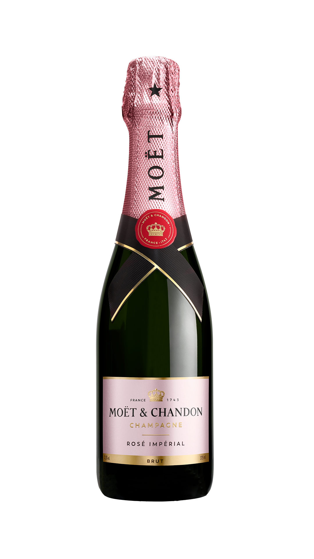 Moet & Chandon Rose Imperial (375ML half-bottle)  Front Bottle Shot