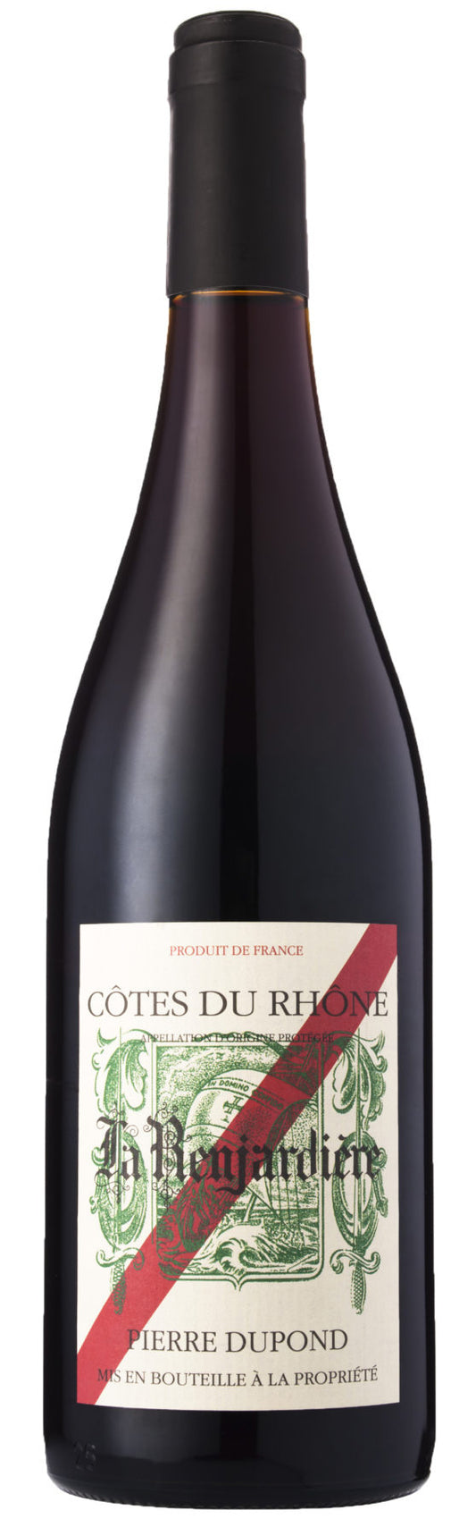 Pierre Dupond La Renjardiere Cotes du Rhone Rouge 2020  Front Bottle Shot