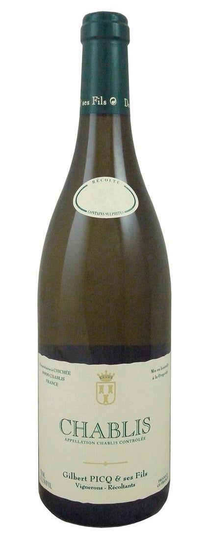Gilbert Picq Chablis 2022  Front Bottle Shot