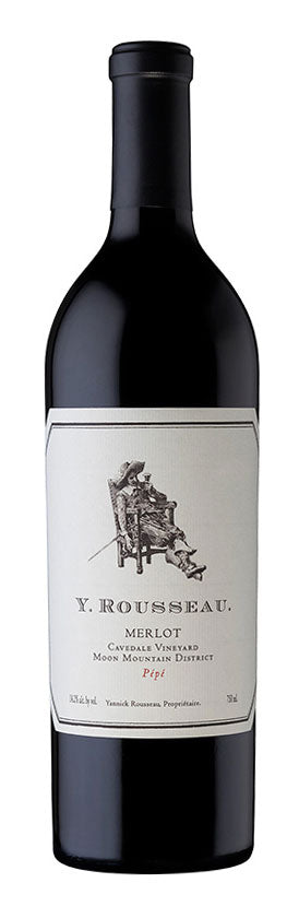 Y. Rousseau Pepe Cavedale Vineyard Merlot 2022  Front Bottle Shot
