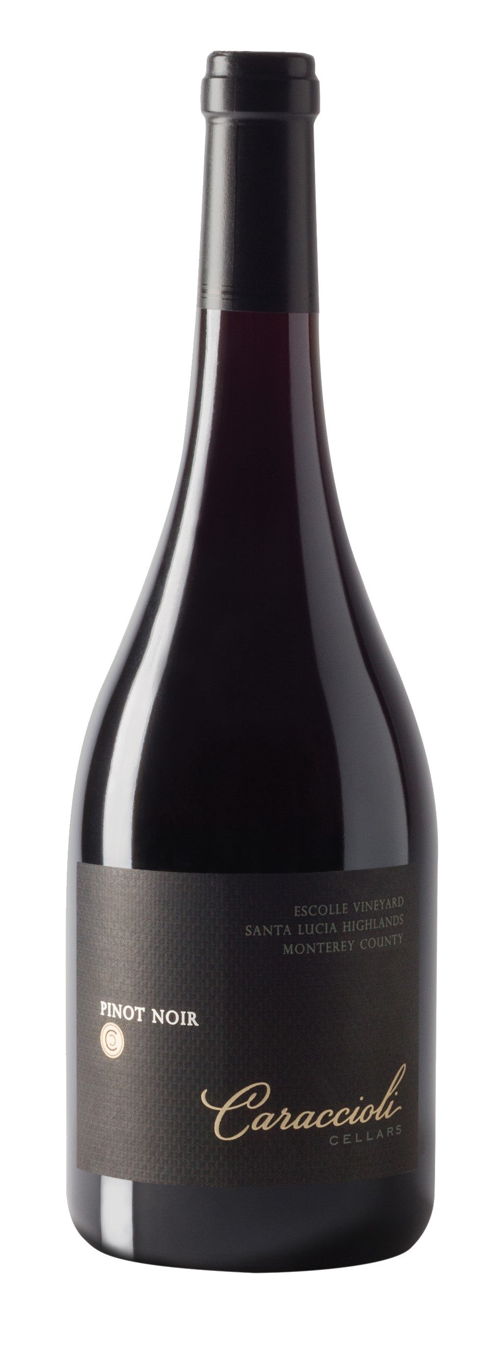 Caraccioli Cellars Santa Lucia Highlands Estate Pinot Noir 2019  Front Bottle Shot