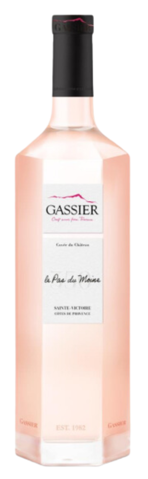 Chateau Gassier Le Pas du Moine Rose 2024  Front Bottle Shot