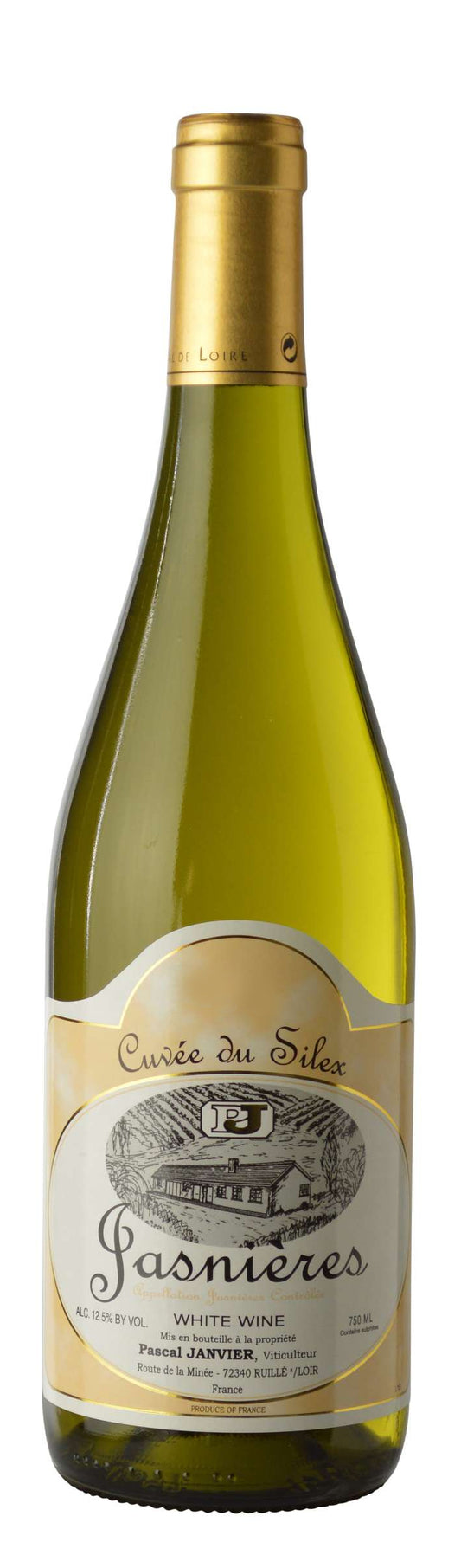 Pascal Janvier Jasnieres Cuvee Silex 2022  Front Bottle Shot