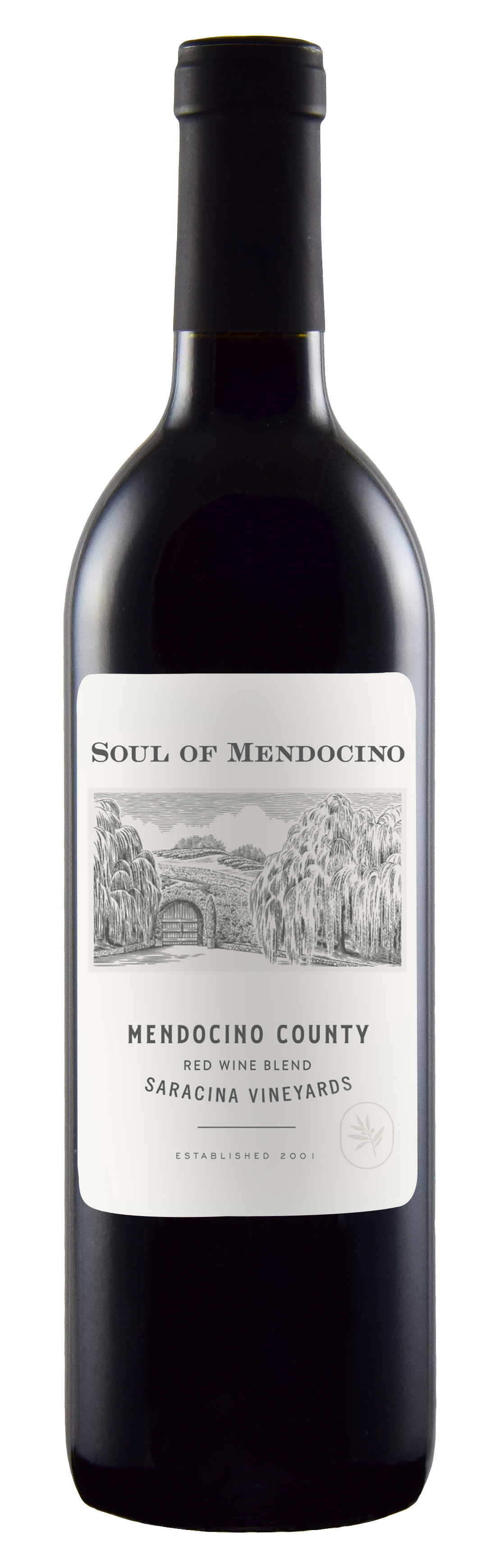 Saracina Vineyards Soul of Mendocino Red 2022  Front Bottle Shot
