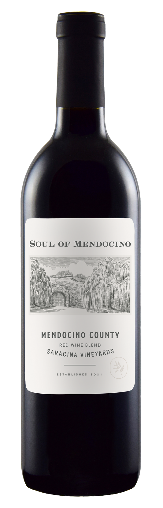 Saracina Vineyards Soul of Mendocino Red 2022  Front Bottle Shot